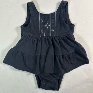 Carter's Baby Girl Boho Embroidered Romper Dress Size 18M